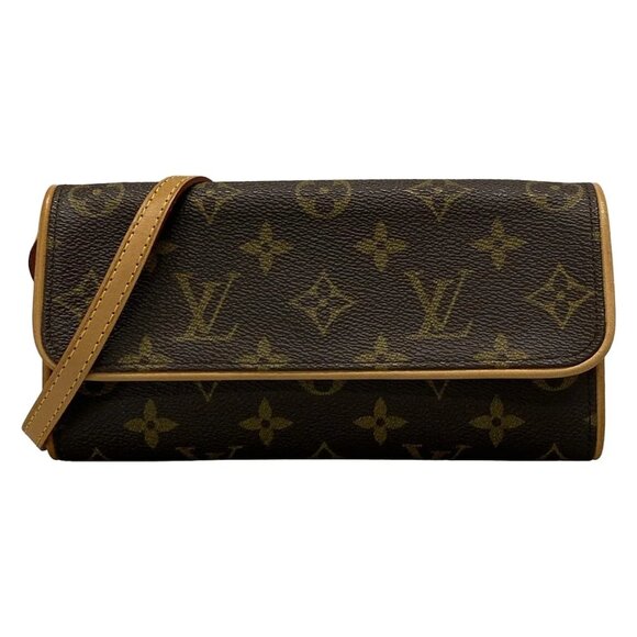 LOUIS VUITTON Pochette Twin PM Monogram Shoulder Bag 581-081125 - Picture 1 of 10